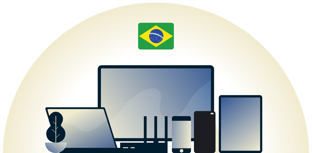 Brasilien-VPN schützt eine Vielzahl von Geräten.