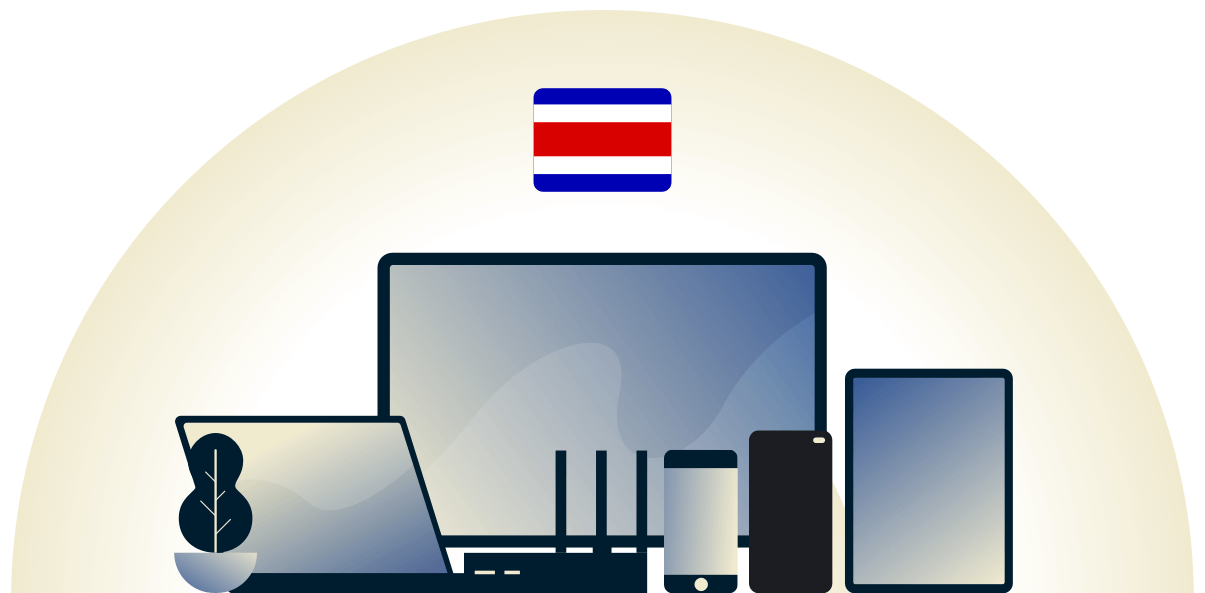 Costa Rica VPN beskytter en række forskellige enheder.